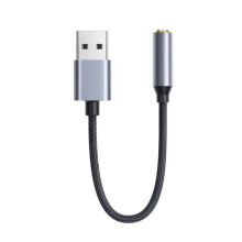 Adaptador de auriculares USB USB a la tarjeta de sonido de la computadora